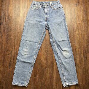 Vintage 90s 550 Levis Relaxed Fit Tapered Leg Stone Wash Made In USA Jeans 27x29